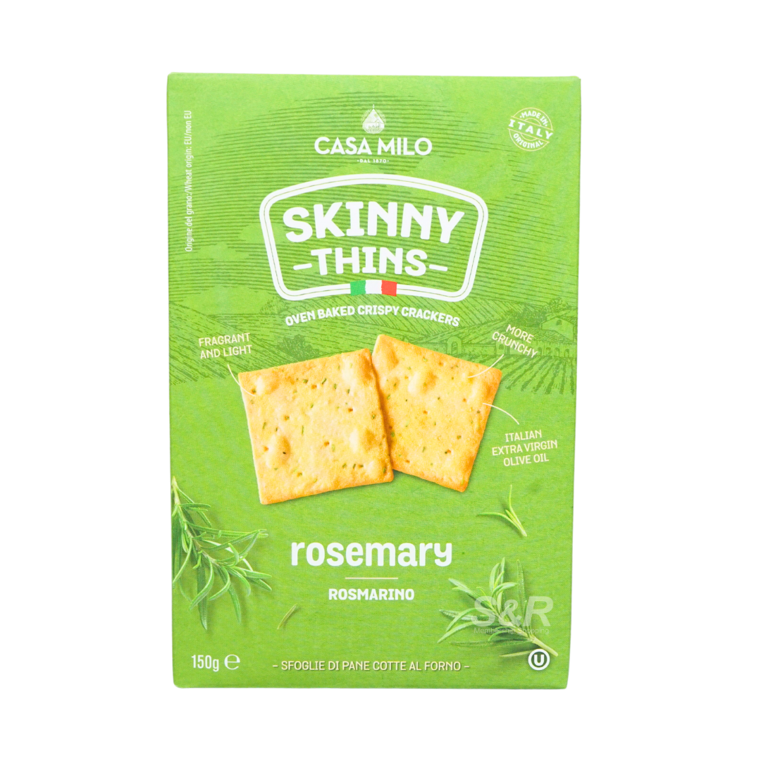 Casa Milo Skinny Thins Crackers Rosemary 150g